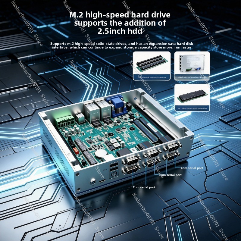 Fanless Industrial Pc Rs485 Core I7 - ファンレス組み込み産業用ミニPC 6 COM RS485 RS232 デュアルLAN